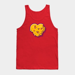 Cheese Love Melted Cartoon Tank Top